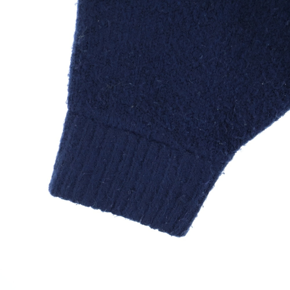 niko and(ニコアンド) ノルディック柄 クルーネックニット ネイビー