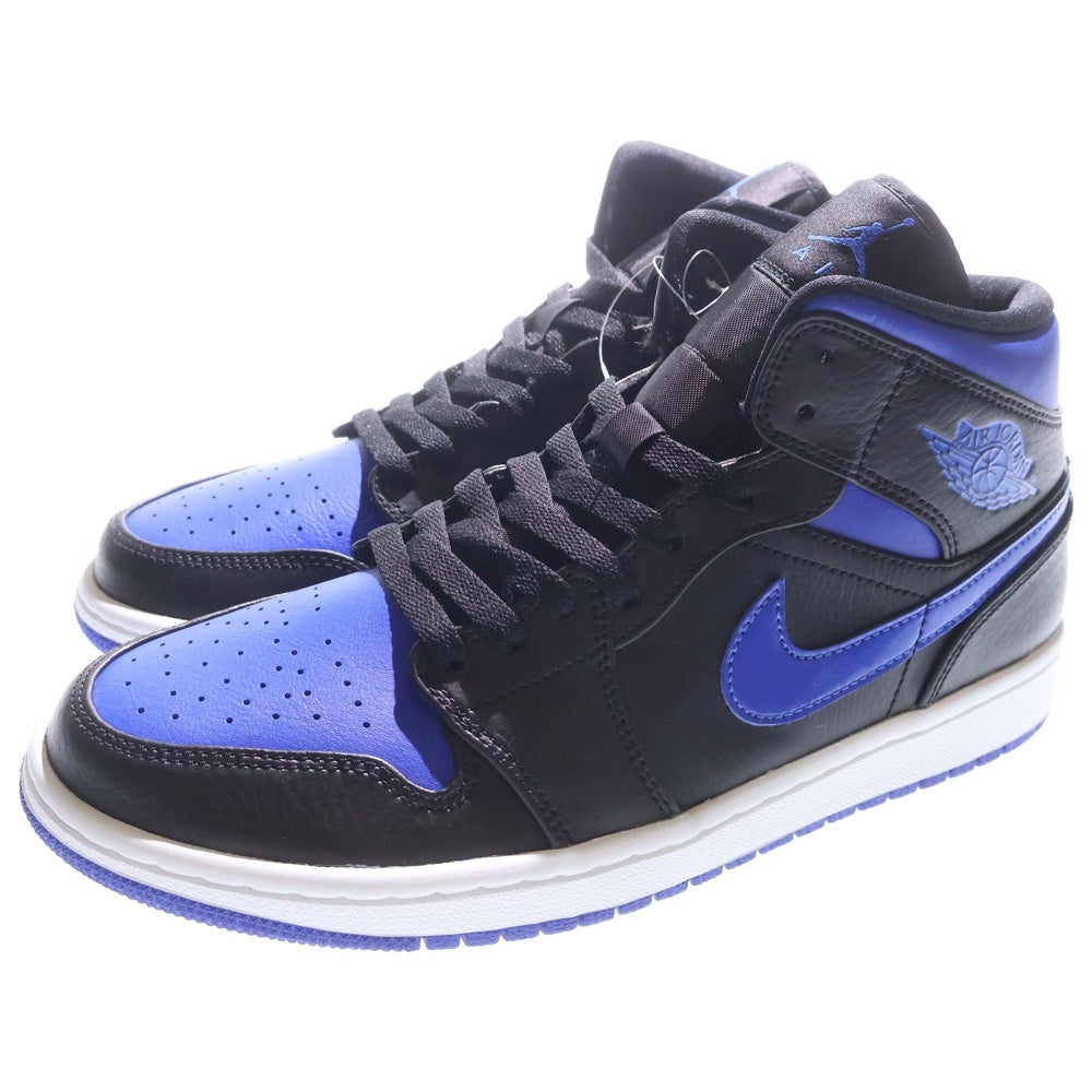 NIKE(ナイキ) AIR JORDAN 1 MID HYPER ROYAL エアジョーダン1 ハイパーロイヤル ミッドカットスニーカー US9/27cm 554724-068 ブラック/ブルー