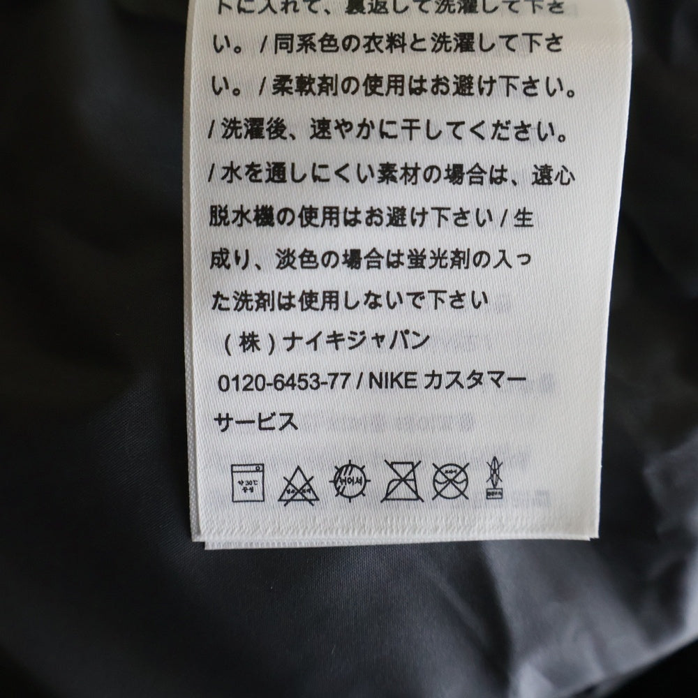 NIKE(ナイキ) Sherpa Wind Runner シェルパウインドランナー ロゴ刺繍ボア切替ナイロンジップアップジャケット 930317-010 ブラック