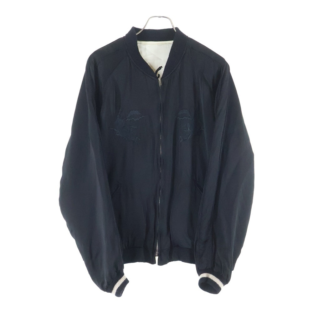 Y's(ワイズ) ×テーラー東洋 Reversible Jacket リバーシブルジャケット ロゴ刺繍リバーシブルブルスカジャン Y0-Y55-505-1 ブラック/アイボリー