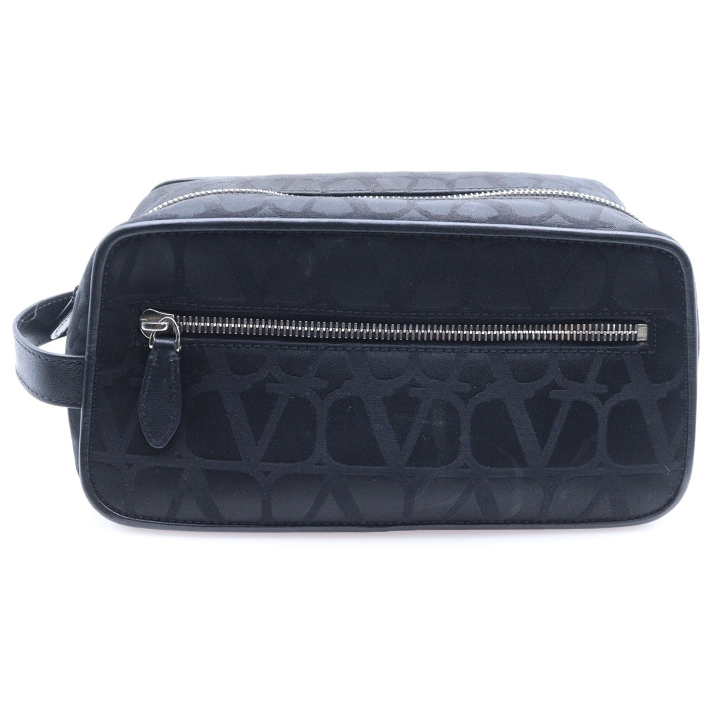 VALENTINO GARAVANI(ヴァレンチノガラヴァーニ) Toile Iconograph Travel Pouch トワルイコノグラフトラベルポーチ クラッチバッグ 4Y2P0R94CSH ブラック