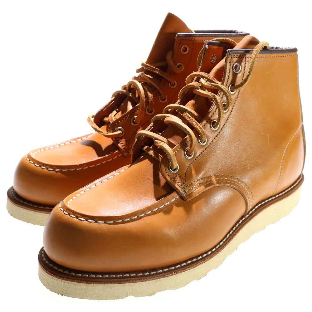 RED WING(レッド ウイング) Irish Setter 6-inch Moc 9875 アイリッシュセッター レザーブーツ ワークブーツ ブラウン 犬タグ 復刻 US9.5