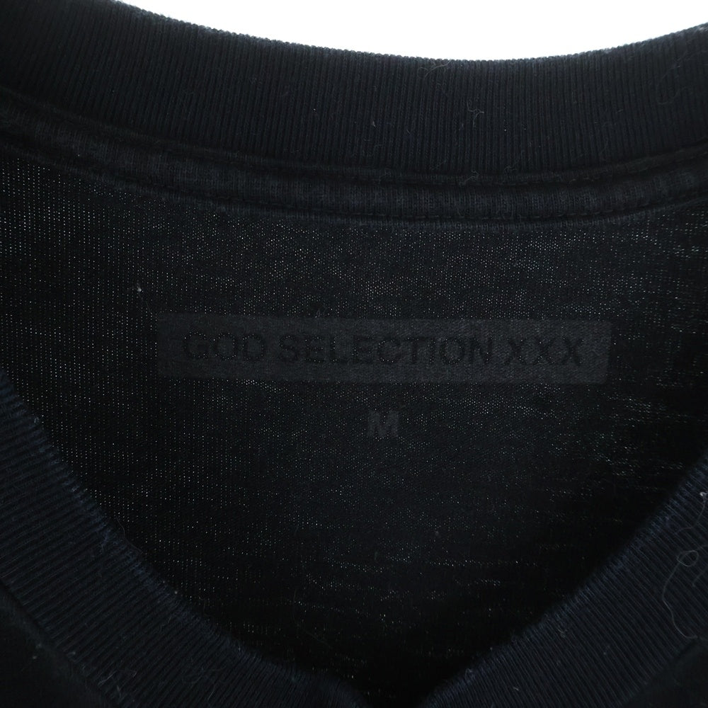 GOD SELECTION XXX(ゴッドセレクショントリプルエックス) Mulch Box Logo T-Shirts マルチボックスロゴTシャツ ロゴプリントクルーネック半袖Tシャツ ブラック