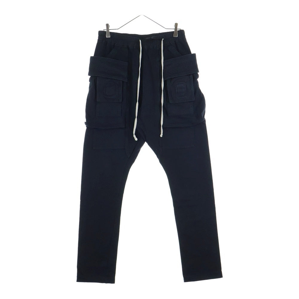 DRKSHDW(ダークシャドウ) 20AW Creatch Cargo クリーチカーゴパンツ ドローストリングフラップポケットスウェットパンツ DU20F1376-RIG ブラック