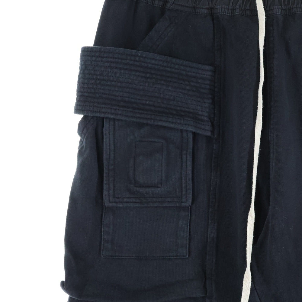 DRKSHDW(ダークシャドウ) 20AW Creatch Cargo クリーチカーゴパンツ ドローストリングフラップポケットスウェットパンツ DU20F1376-RIG ブラック