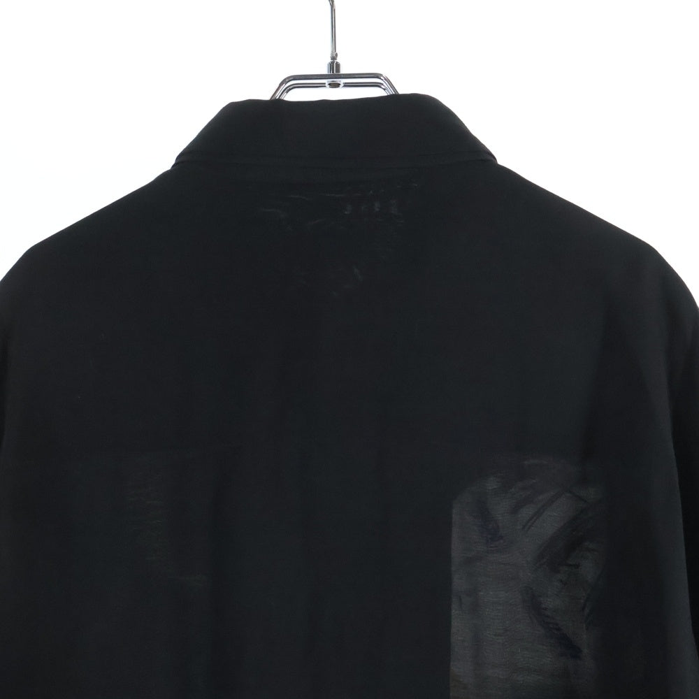 Yohji Yamamoto POUR HOMME(ヨウジヤマモト プールオム) 24AW レディデザイン ボタンダウン長袖ロングシャツ HO-B39-809