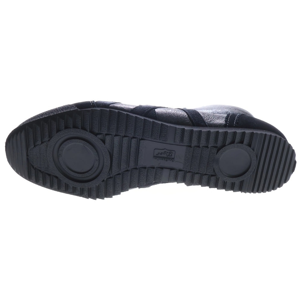 Onitsuka Tiger(オニツカタイガー) MEXIO MID RUNNER DELUXE ダメージ加工 ミッドカットスニーカー ブラック US9.5/27.5cm 1181A609-001