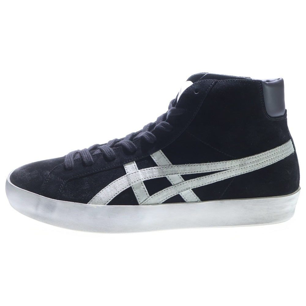 Onitsuka Tiger(オニツカタイガー) FABRE MT IM ダメージ加工 スエード ローカットスニーカー ブラック US9.5/27.5cm 1183C551-001