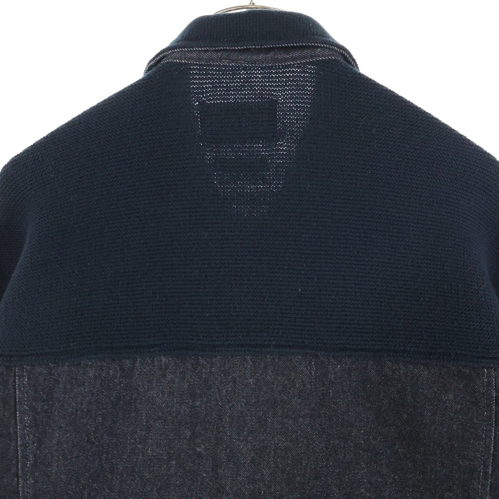 YOKE(ヨーク) 24AW Connected Knit Denim Trucker Jacket ニット デニム切り替え トラッカージャケット ブラック YK24FW01001S-WM