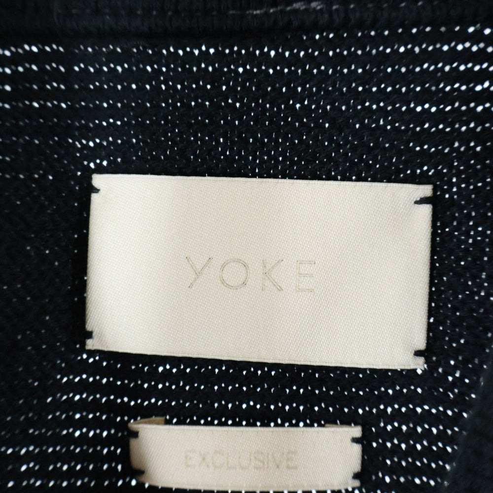 YOKE(ヨーク) 24AW Connected Knit Denim Trucker Jacket ニット デニム切り替え トラッカージャケット ブラック YK24FW01001S-WM