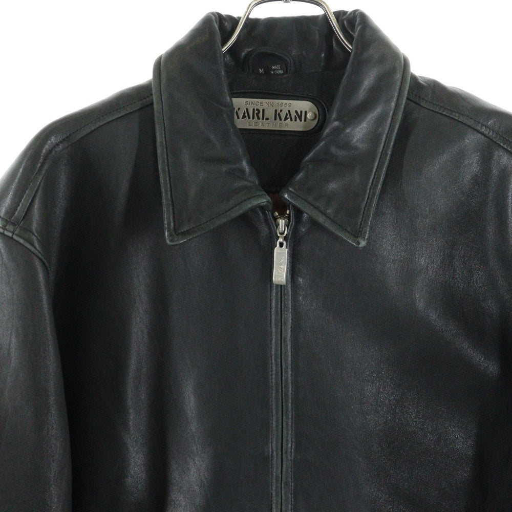 VINTAGE(ヴィンテージ) 00s KARL KANI カールカナイ ジップアップ ラムレザージャケット ブルゾン ブラック