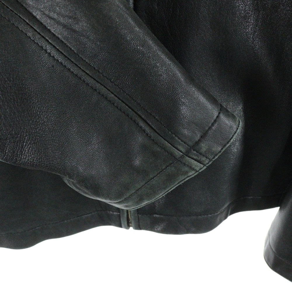 VINTAGE(ヴィンテージ) 00s KARL KANI カールカナイ ジップアップ ラムレザージャケット ブルゾン ブラック