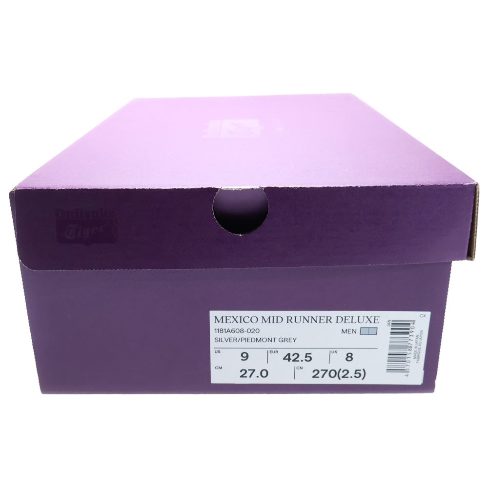 Onitsuka Tiger(オニツカタイガー) MEXICO MID RUNNER DELUXE ミッドカットスニーカー シルバー US9/27cm 1181A608-020