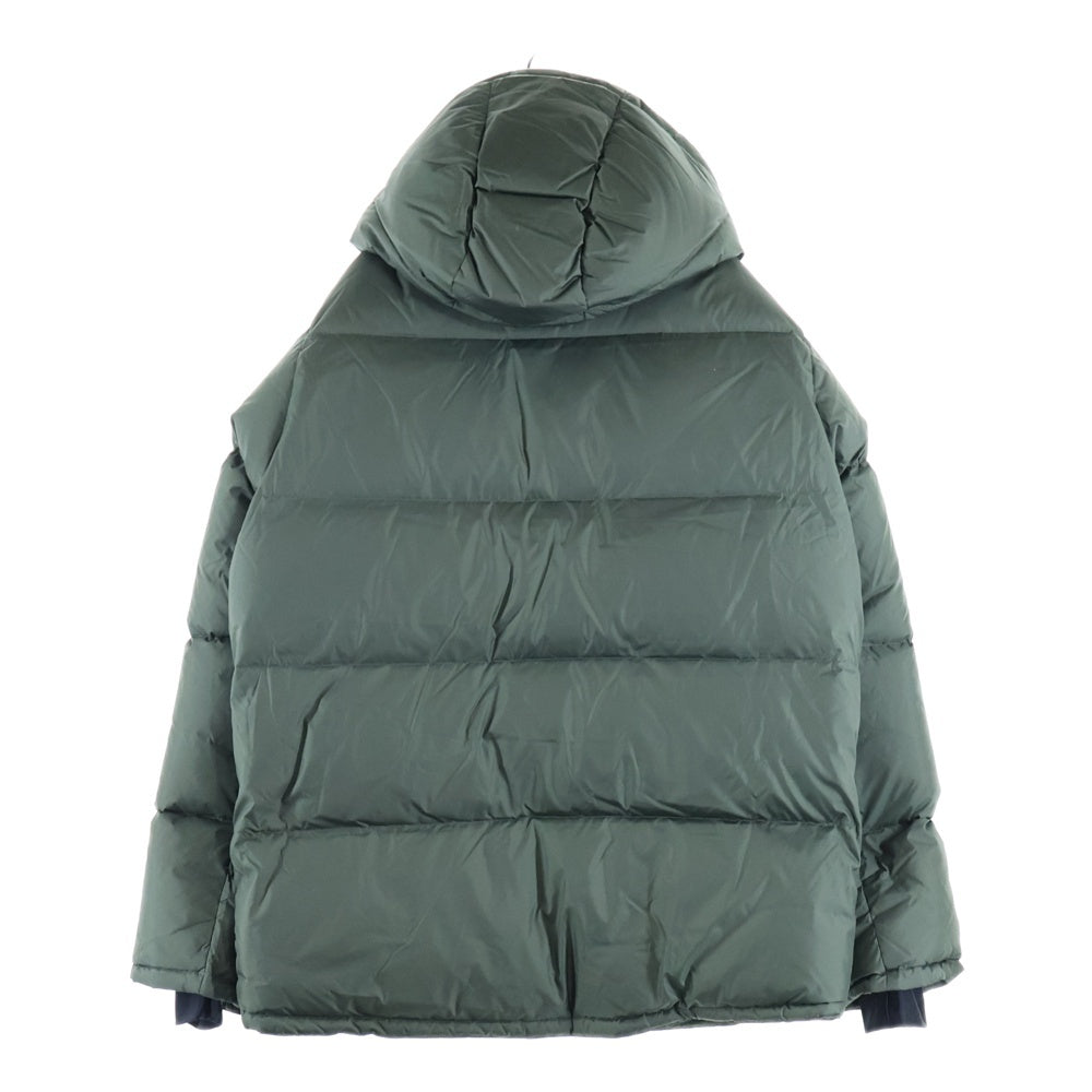 Onitsuka Tiger(オニツカタイガー) DOWN JACKET ジップアップ フーデッド ダウンジャケット カーキ 2183B582