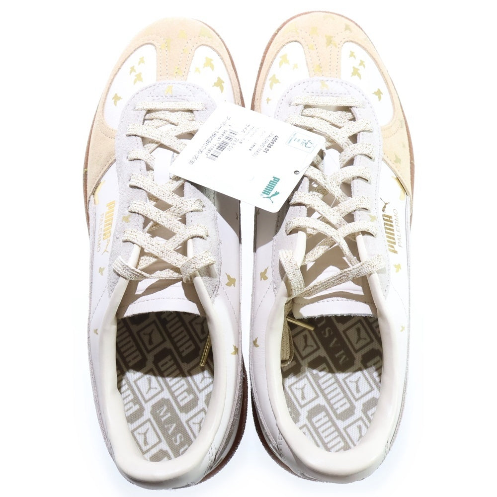 PUMA(プーマ) ×MASU Palermo マス パレルモ レースアップローカットスニーカー US8.5/26.5cm 405928-01 ホワイト/ベージュ