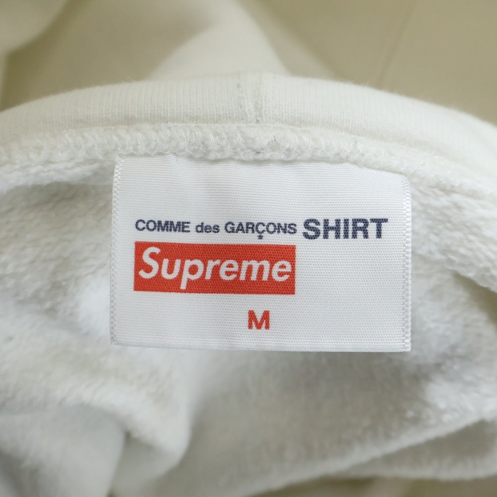 SUPREME(シュプリーム) 18AW ×コムデギャルソンシャツ スプリットボックスロゴ プルオーバーパーカー