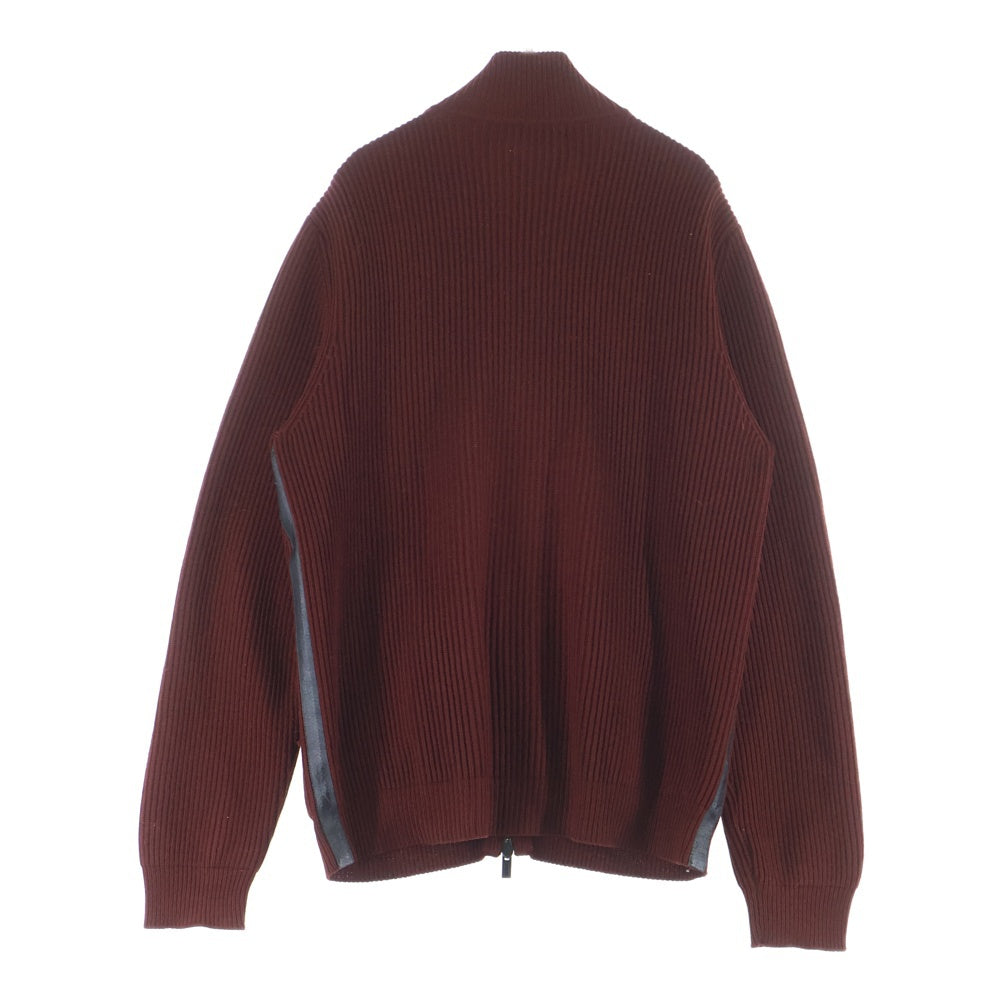 HERMES(エルメス) Drivers Knit ドライバーズニット ジップアップハイネックニットセーター バーガンディ
