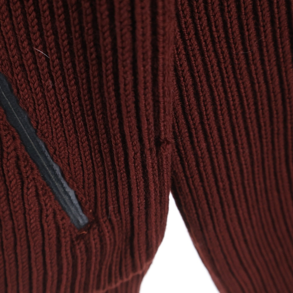 HERMES(エルメス) Drivers Knit ドライバーズニット ジップアップハイネックニットセーター バーガンディ