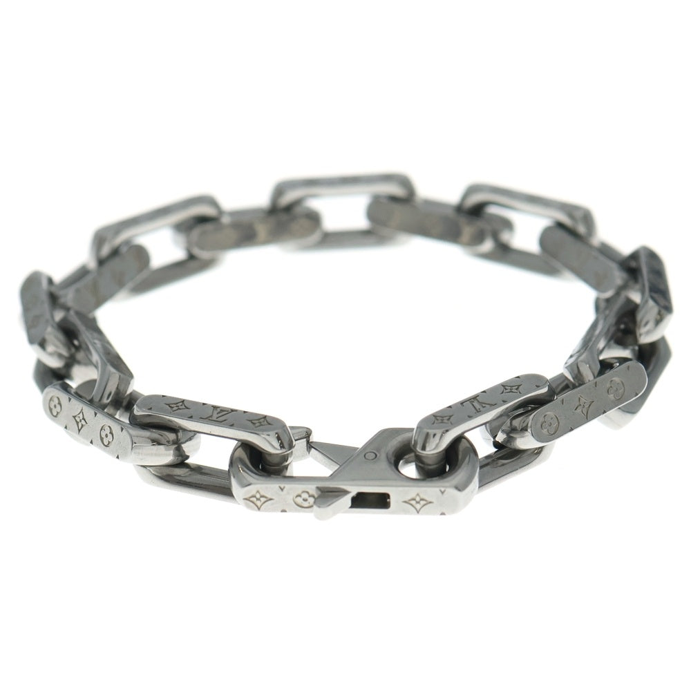 LOUIS VUITTON(ルイヴィトン) Monogram Chain Bracelet モノグラムチェーンブレスレット M00309 シルバー レディース