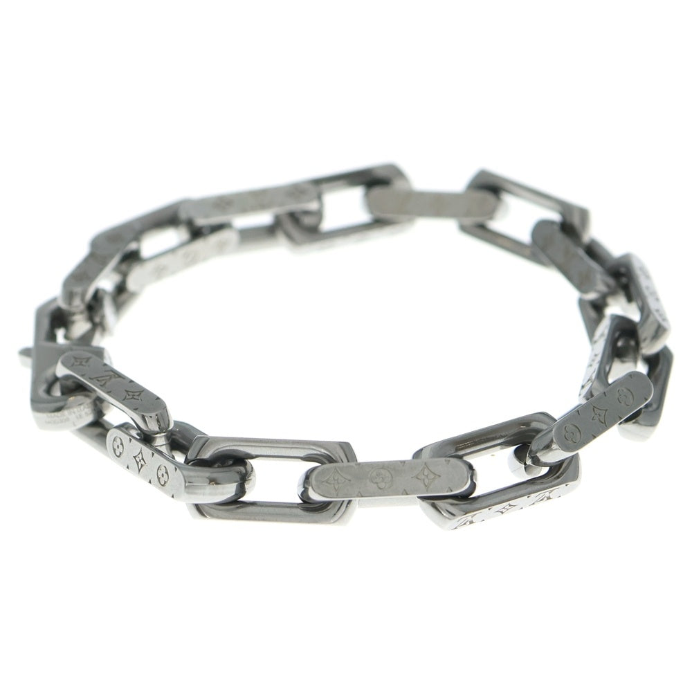 LOUIS VUITTON(ルイヴィトン) Monogram Chain Bracelet モノグラムチェーンブレスレット M00309 シルバー レディース