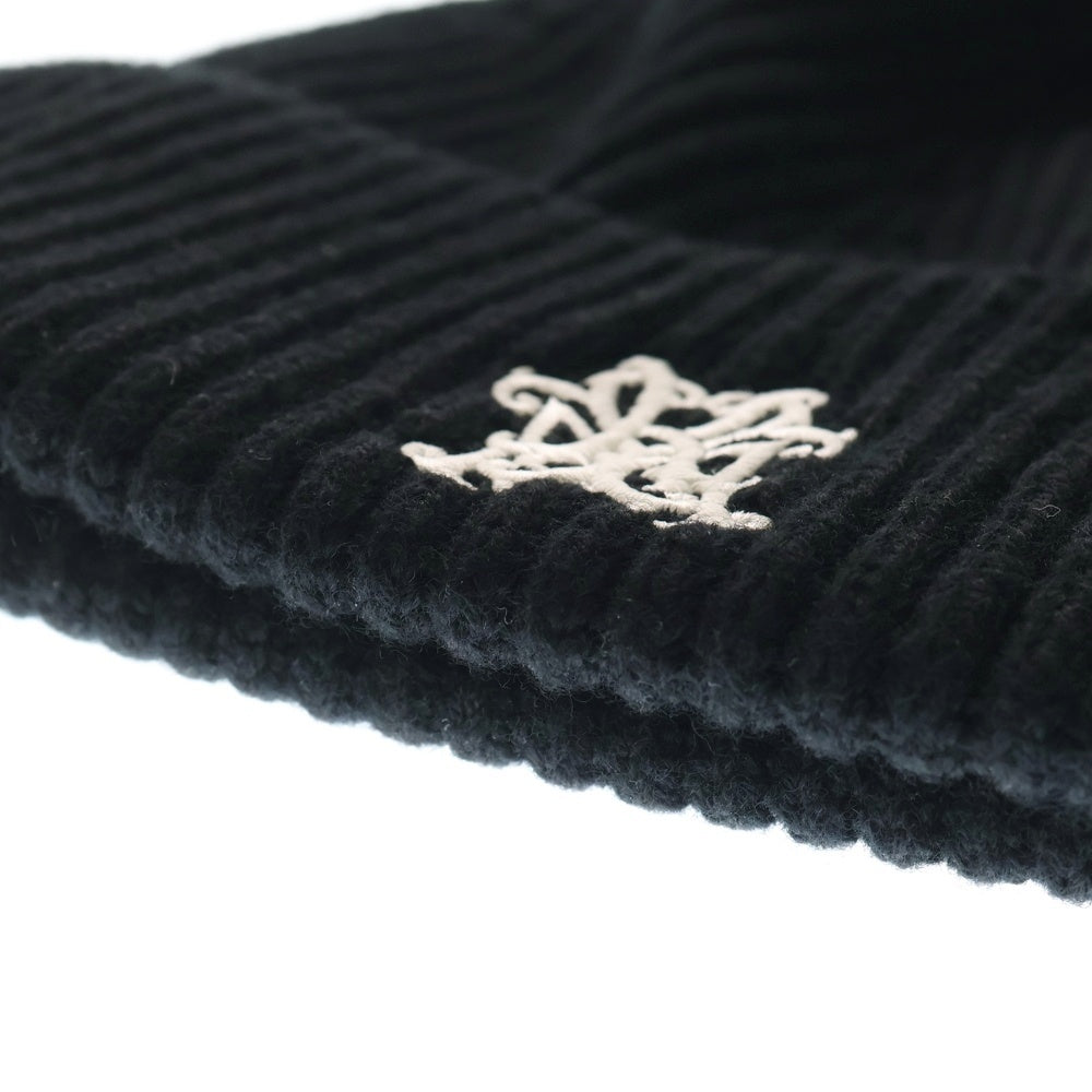 KAMIYA(カミヤ) ×CA4LA KMY Beanie カシラ KMYビーニー ロゴ刺繍ニットキャップ G15CA105 ブラック