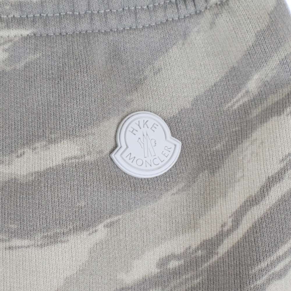 MONCLER GENIUS(モンクレール ジーニアス) 22AW ×HYKE ハイク 総柄 スウェットパンツ グレー H209K8H00002