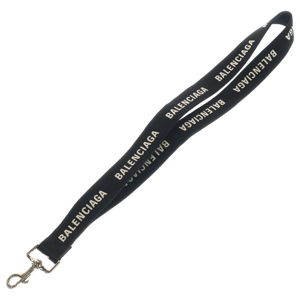 BALENCIAGA バレンシアガ ネックストラップ　ロゴ レザー BALENCIAGA(バレンシアガ) Neck Strap ネックストラップ ロゴプリント