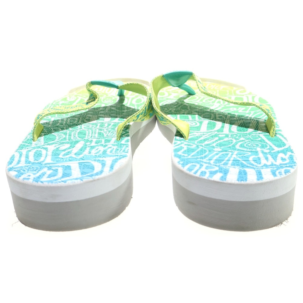 DIOR(ディオール) ×Shawn Stussy Slide Sandal ショーンステューシー スライドサンダル ロゴ総柄ビーチサンダル 20ALS マルチ