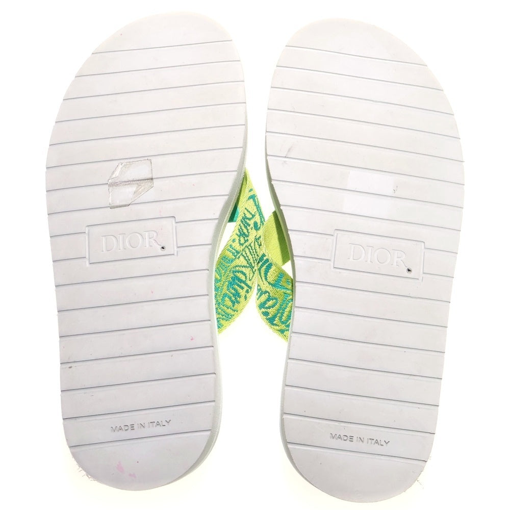 DIOR(ディオール) ×Shawn Stussy Slide Sandal ショーンステューシー スライドサンダル ロゴ総柄ビーチサンダル 20ALS マルチ