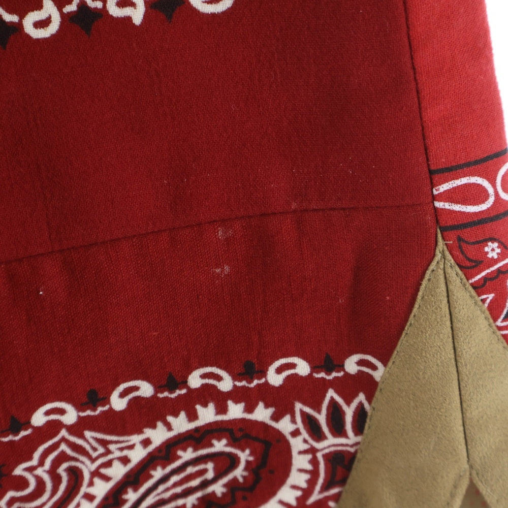 MINDSEEKER(マインドシーカー) Limited Edition Bandana Shorts リミテッドエディションバンダナショーツ ドローストリングペイズリー柄ハーフパンツ レッド