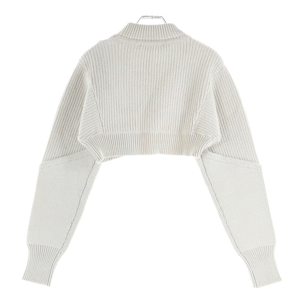 UN3D.(アンスリード) ケーブルショートニット クロップド セーター 522312600301 ベージュ レディース