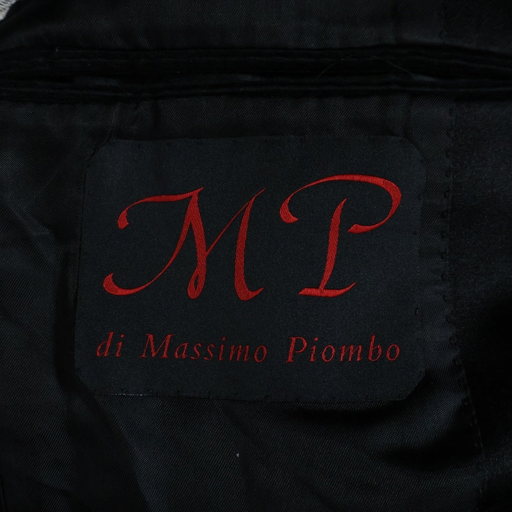 MP di MASSIMO PIOMBO(エムピーディ マッシモピオンボ) コーデュロイ 切替デザイン テーラードジャケット ブラック