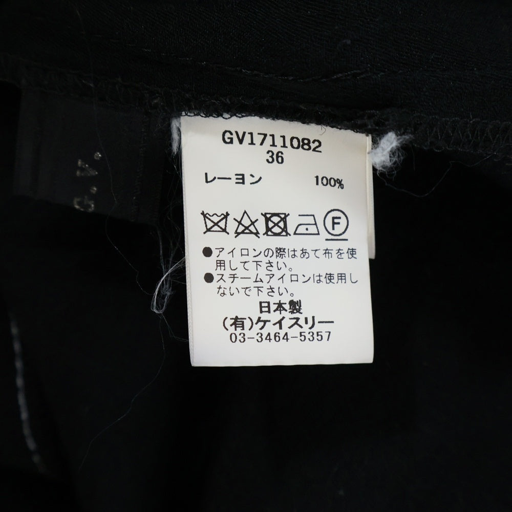 G.V.G.V.(ジーヴィジーヴィ) シースルーデザイン ロングスカート レディース GV1711082 ブラック