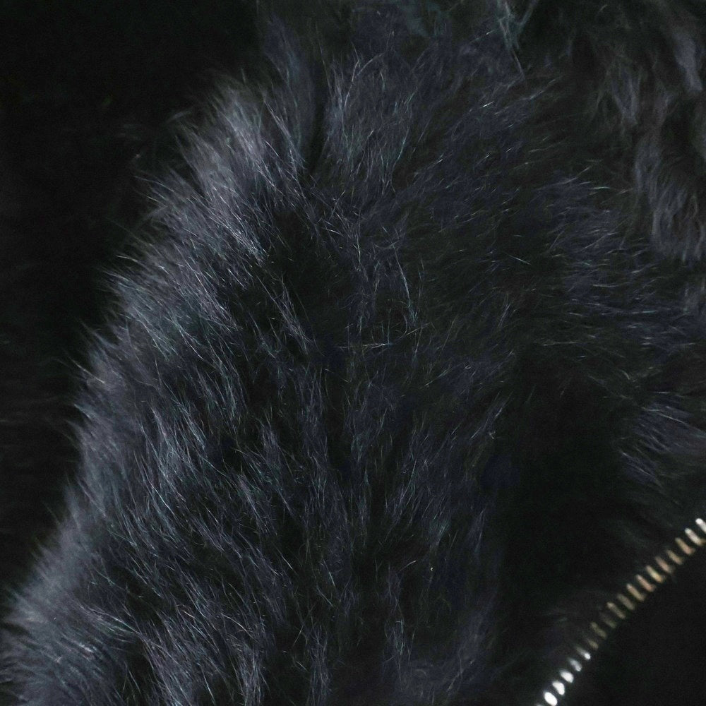 Rick Owens(リックオウエンス) 15AW ラムレザー ムートンシェアリング ファージャケット アウター RU15F7787-LSHV ブラック