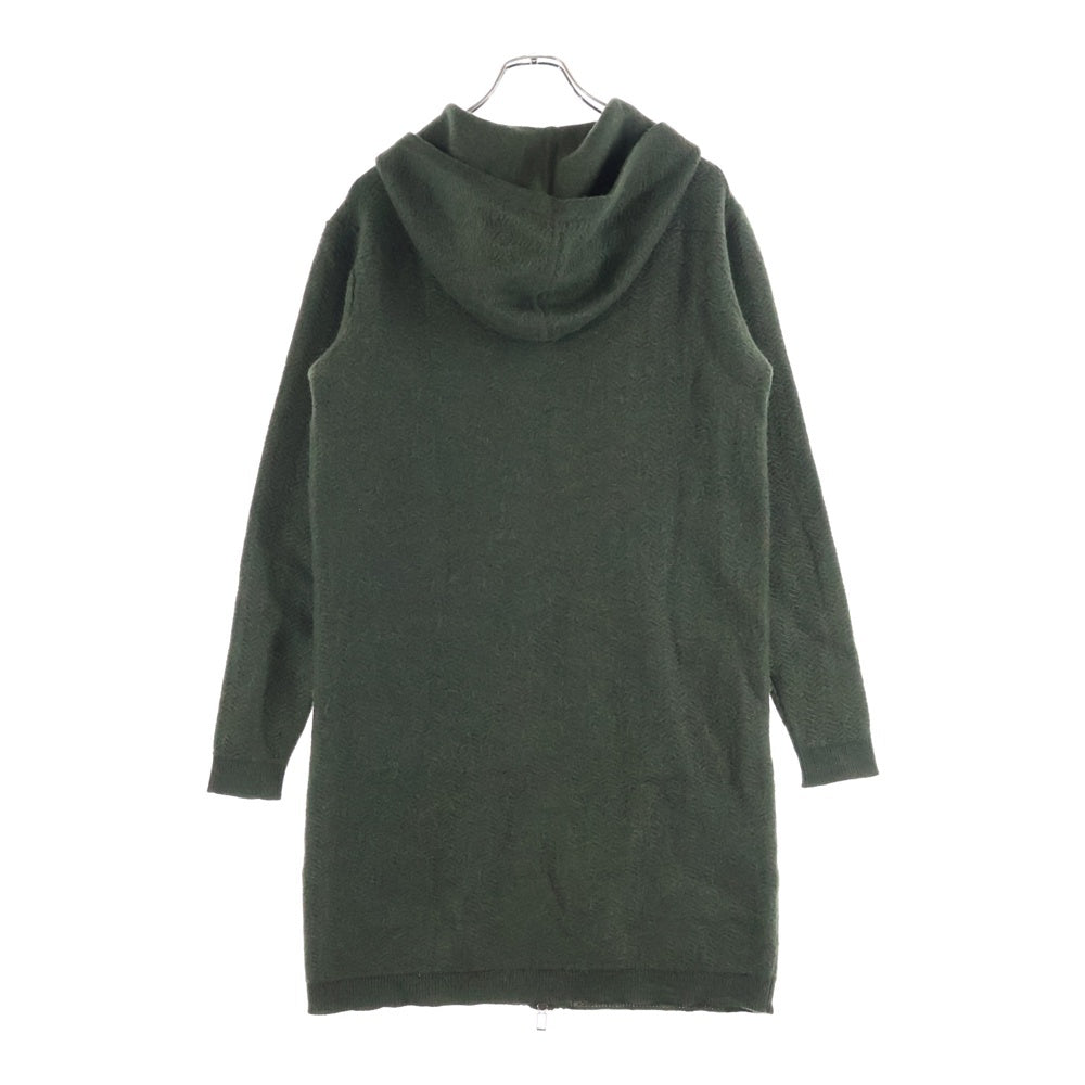 Christian Dior(クリスチャンディオール) フード付き ウール ジップアップ ニット カーディガン 233M254AT510 カーキ