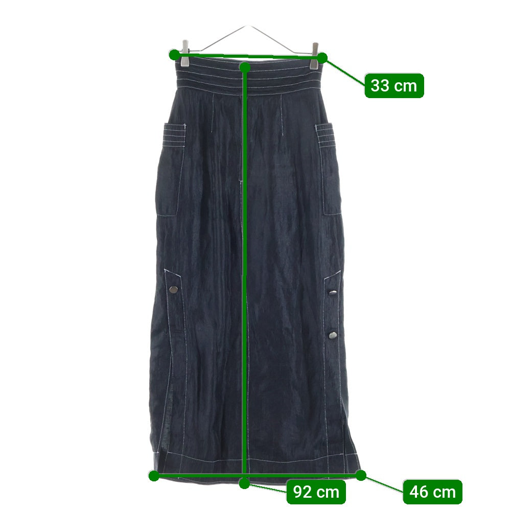 G.V.G.V.(ジーヴィジーヴィ) シースルーデザイン ロングスカート レディース GV1711982 ブラック