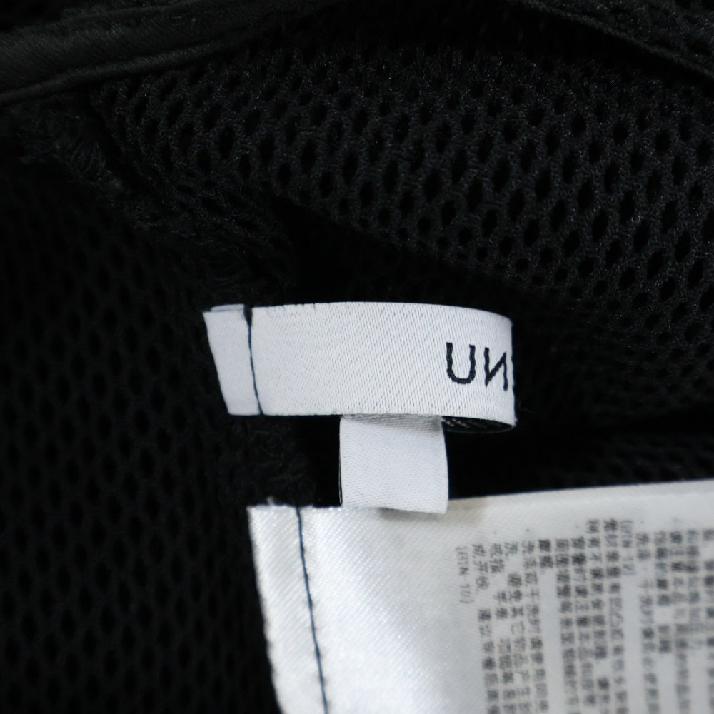 UN3D.(アンスリード) メッシュデザイン ノースリーブ ワンピース ドレス 522130400201 ブラック レディース