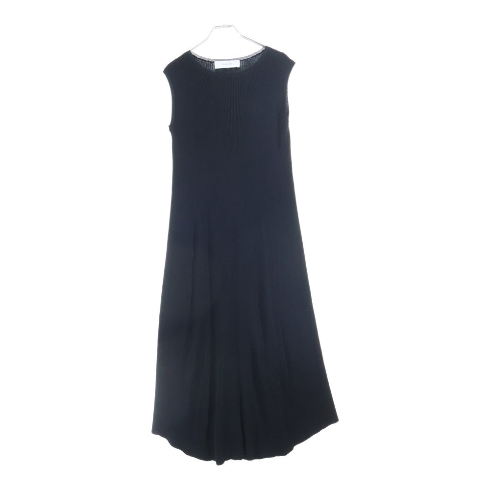 LE CIEL BLEU(ルシェルブルー) レーヨン ノースリーブ ロングワンピース ドレス 22A65106 ブラック レディース