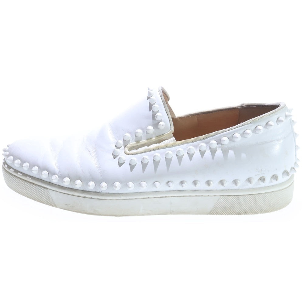 CHRISTIAN LOUBOUTIN(クリスチャンルブタン) ピックボート スタッズデザイン シューズ ホワイト