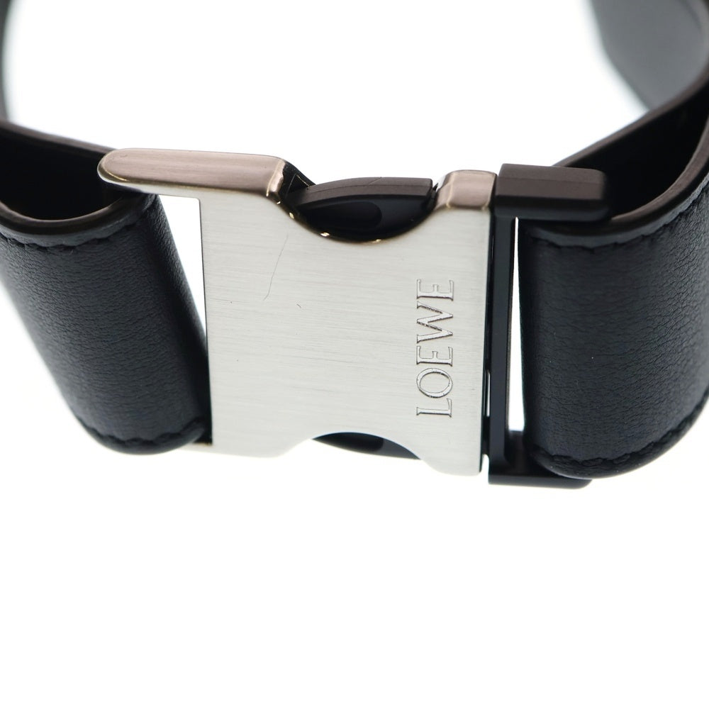 LOEWE(ロエベ) Puzzle Edge Small Bumbag パズルエッジスモールバムバッグ レザーウエストバッグ ショルダーバッグ B510EB1X03 ブラック レディース