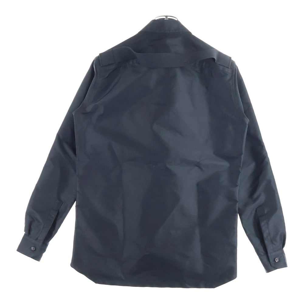 Rick Owens(リックオウエンス) 18SS Blu Dirt Shirt RO18S8769-CVT ナイロン シャツ ジャケット ブラック