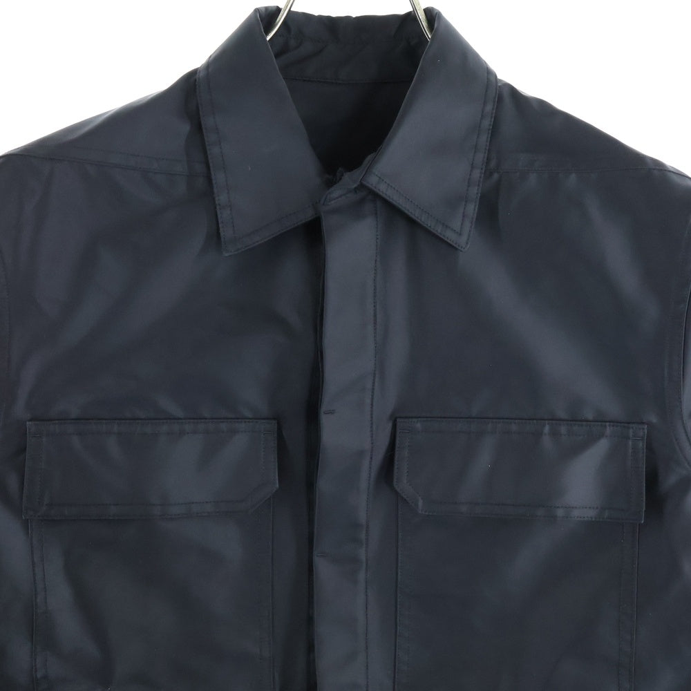 Rick Owens(リックオウエンス) 18SS Blu Dirt Shirt RO18S8769-CVT ナイロン シャツ ジャケット ブラック