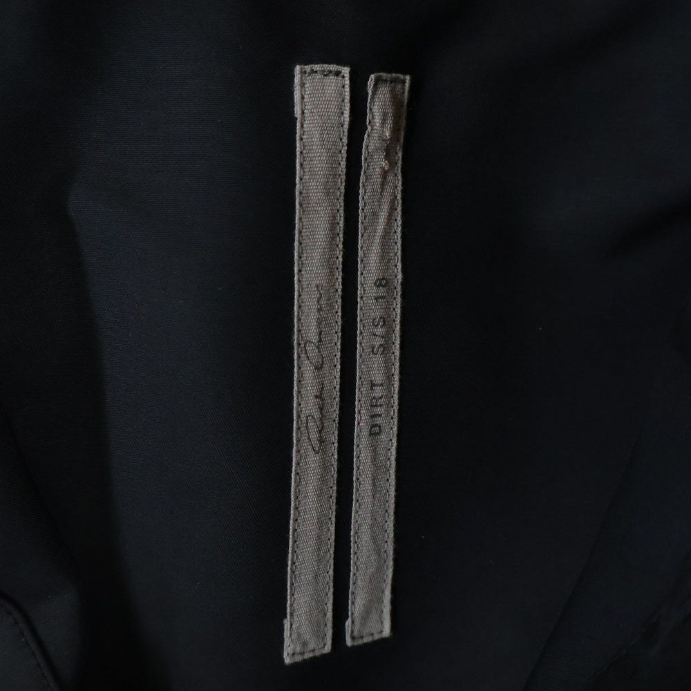 Rick Owens(リックオウエンス) 18SS Blu Dirt Shirt RO18S8769-CVT ナイロン シャツ ジャケット ブラック