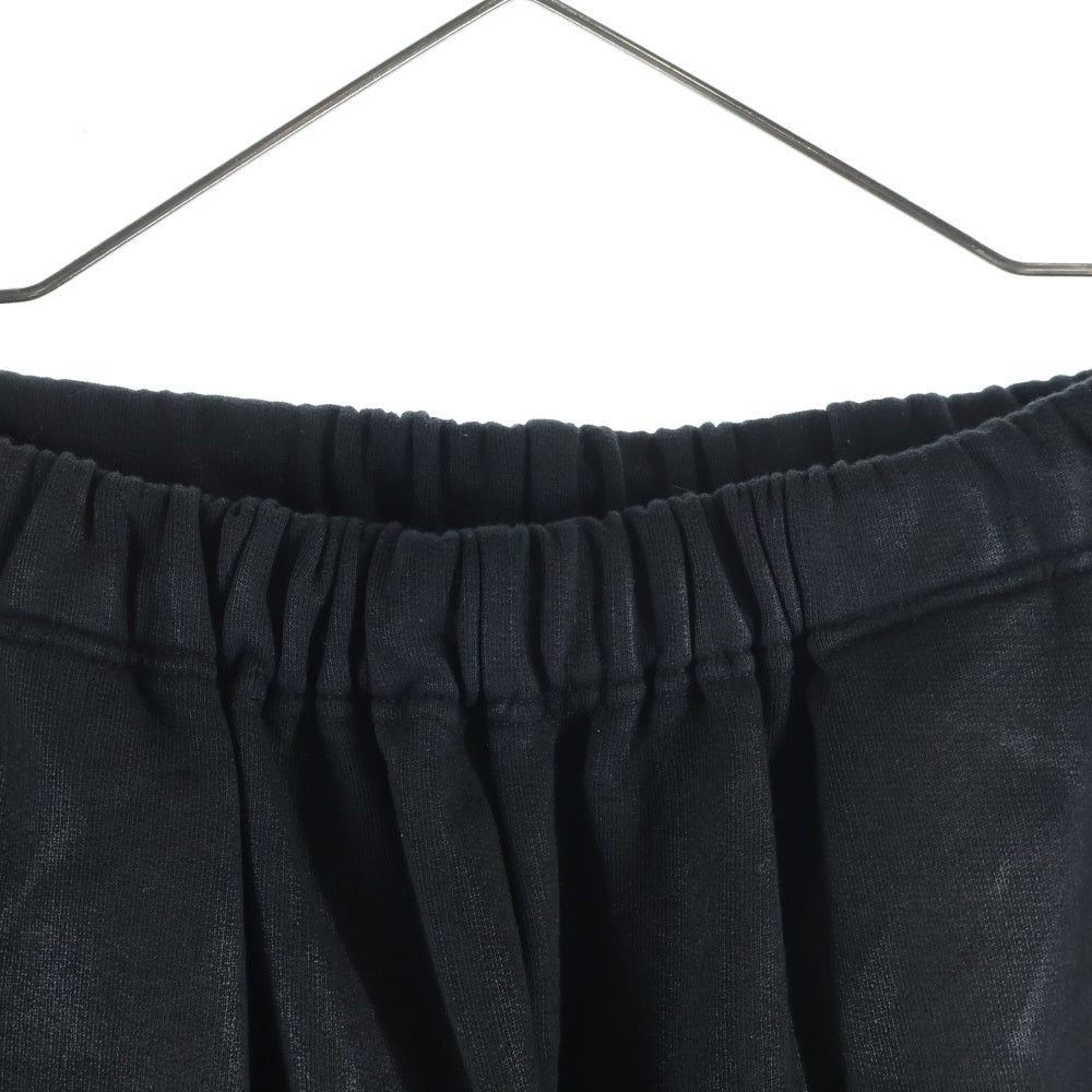 Innocence NYC(イノセンス) Waxed Oil Sweat Pants ワックスドオイルスウェットパンツ ロゴ刺繍コーティング加工スウェットパンツ ブラック