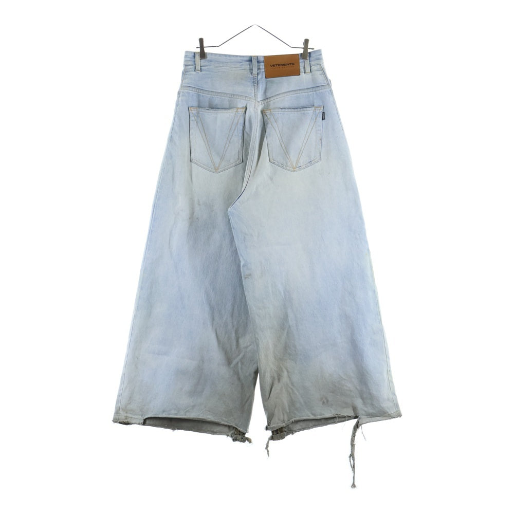 VETEMENTS(ヴェトモン) 23SS Plain Baggy Jeans ワイド バギーデニムパンツ インディゴ UE63PA305N