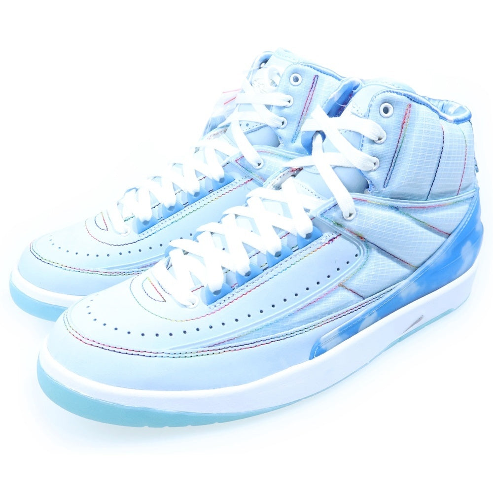 NIKE(ナイキ) ×J Balvin AIR JORDAN 2 RETRO SP J Balvin J.バルヴィン エアジョーダン2 レトロ SP ハイカットスニーカー ブルー US8/26cm DQ7691-419