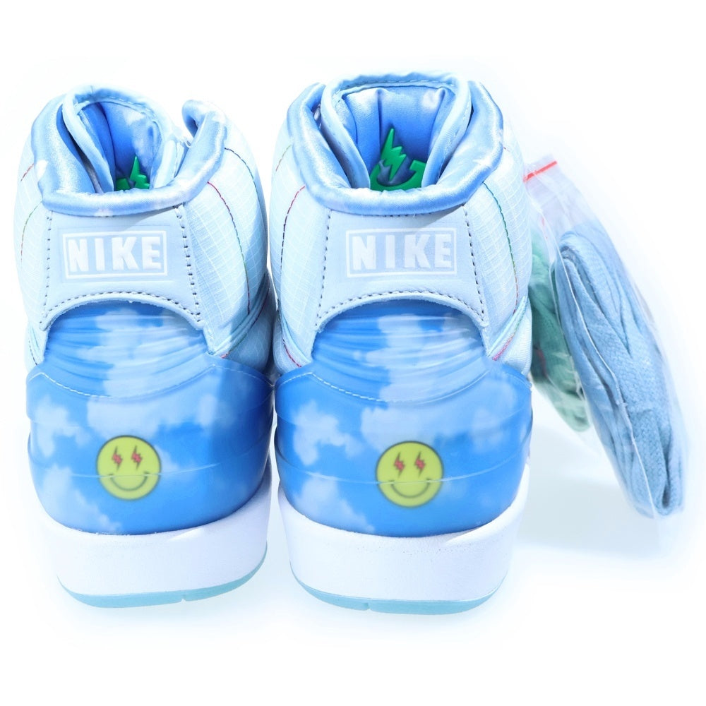 NIKE(ナイキ) ×J Balvin AIR JORDAN 2 RETRO SP J Balvin J.バルヴィン エアジョーダン2 レトロ SP ハイカットスニーカー ブルー US8/26cm DQ7691-419