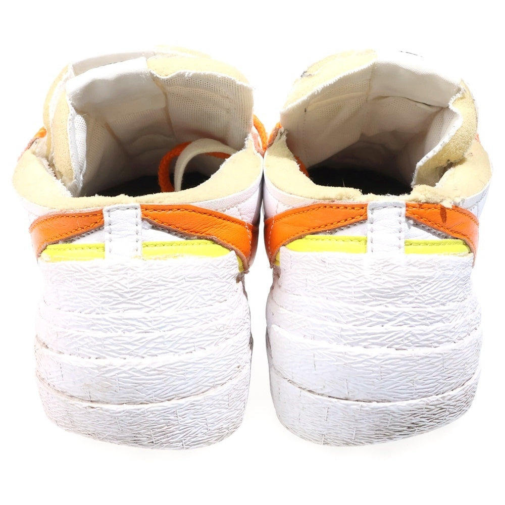 NIKE(ナイキ) ×sacai BLAZER LOW MAGMA ORANGE DD1877-100 サカイ ブレザー ローカットスニーカー US8/26cm ホワイト/オレンジ