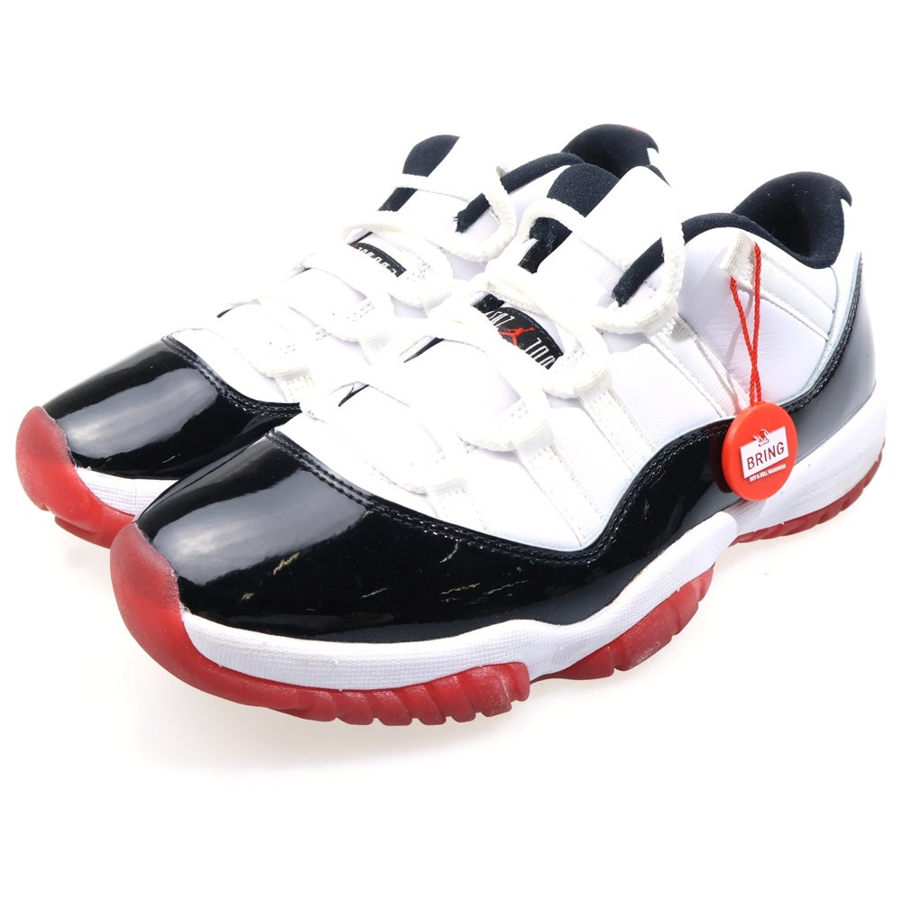 NIKE(ナイキ) AIR JORDAN 11 RETRO LOW CONCORD BRED エアジョーダン11 コンコルドブレッド ローカットスニーカー ホワイト/ブラック/レッド US8/26cm AV2187-160
