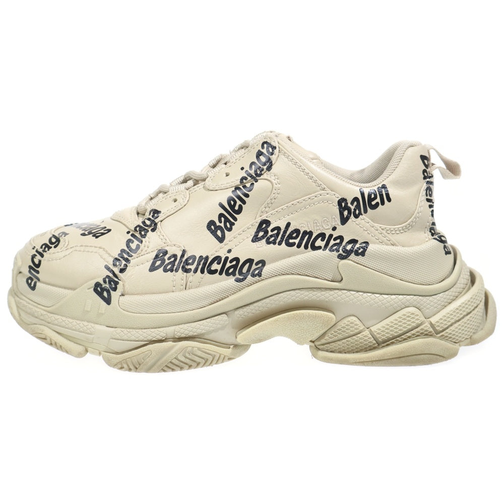BALENCIAGA(バレンシアガ) Triple S Logotype トリプル S ロゴタイプ ローカットスニーカー ベージュ US9/26cm 524039 W2FAB